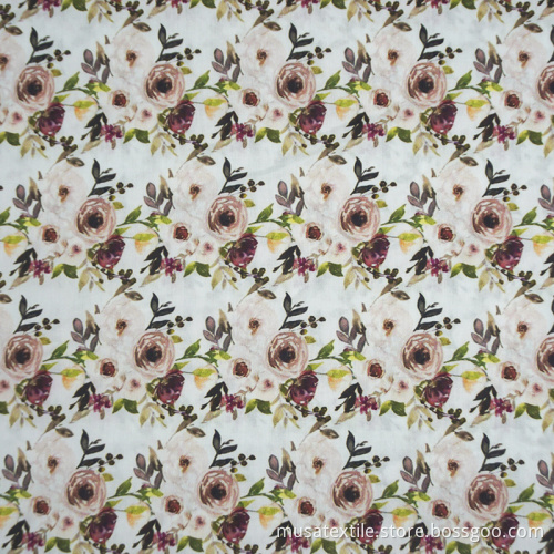 Woven Digital Printing Poplin Fabric 100% Cotton